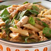 Jerk Chicken Penne Pesto